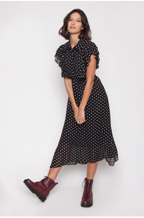 Vestido-Preto-Acinturado-de-Poa