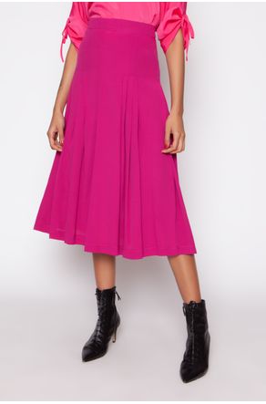 saia rosa pink midi